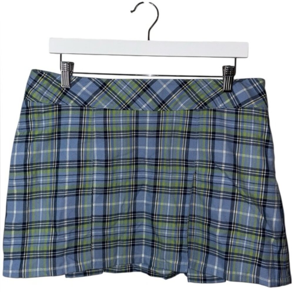 Y2K Abercrombie & Fitch Plaid Pleated Mini Skirt 10 Preppy Clueless Aesthetic